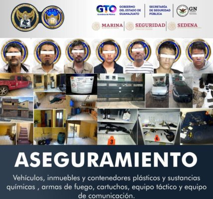 Agentes tácticos de los tres órdenes de gobierno rescatan a 6 personas privadas de la libertad en León, hallaron tambos con ácido y hay dos detenidos