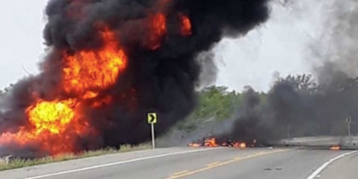 Una pipa cargada con combustible explotó en una carretera de Colombia y dejó al menos siete muertos y 49 lesionados