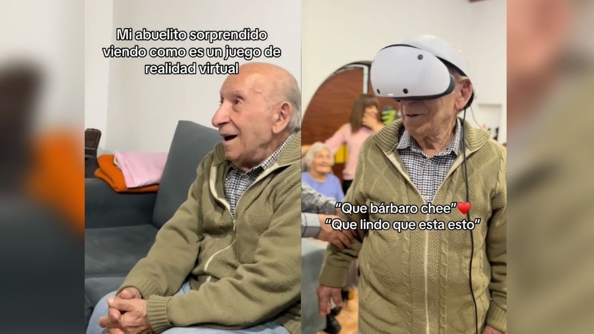 Abuelito conoce la realidad virtual