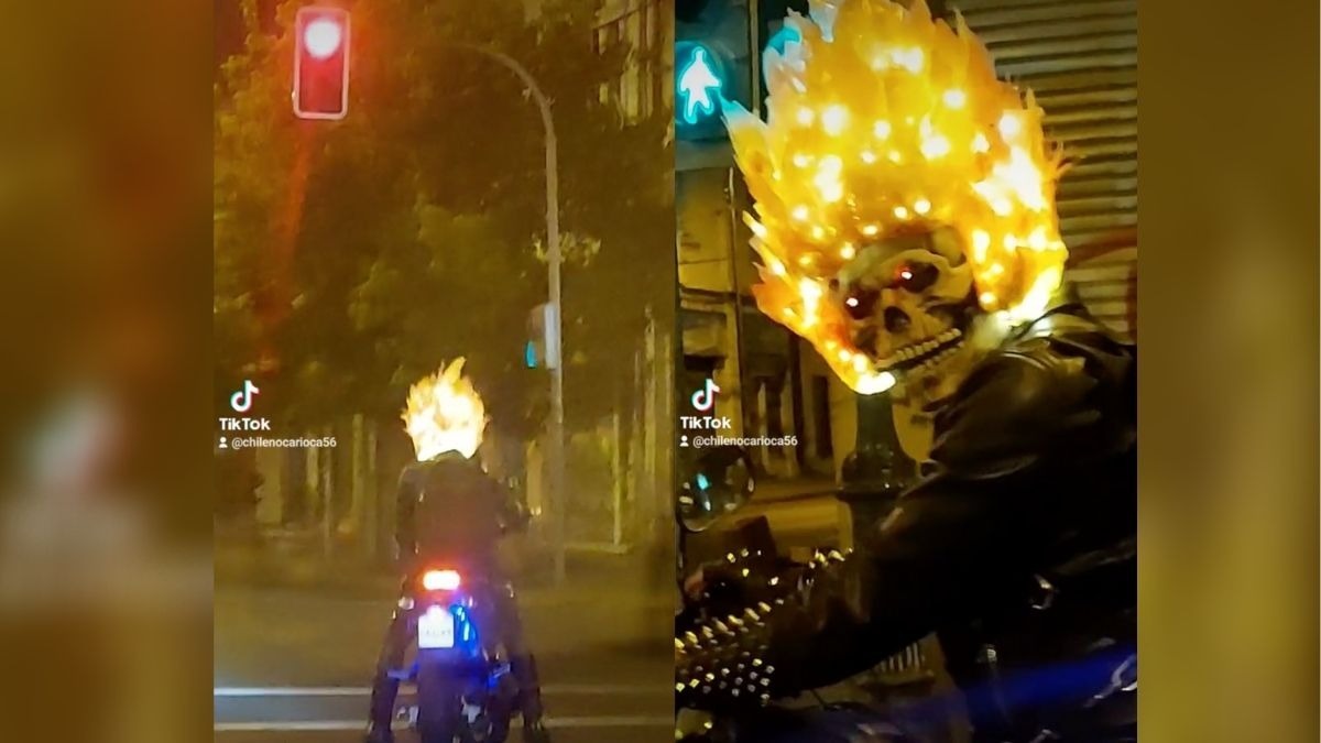 Motociclista Ghost Rider