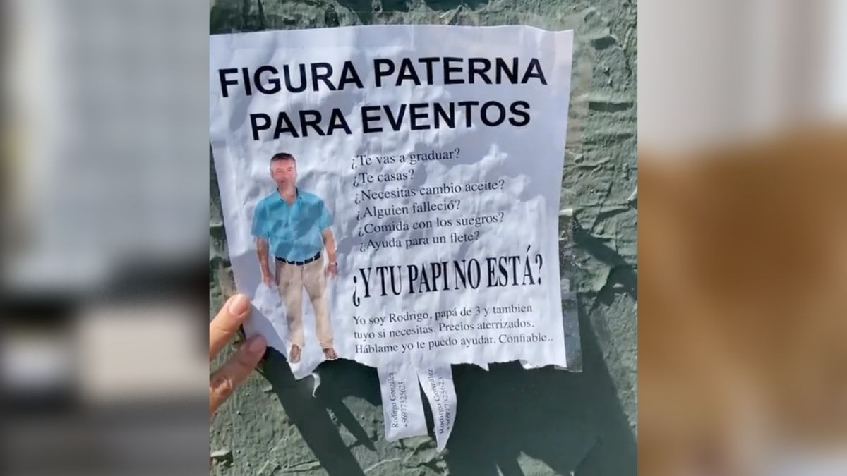 Hombre se renta como papá