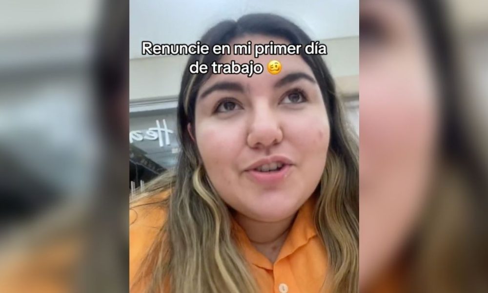 Joven renuncia en su primer día de trabajo