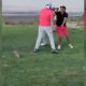 Pelea en un campo de golf