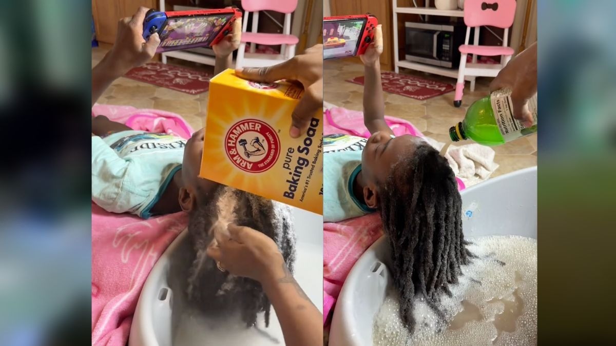 Lavado de cabello con rastas